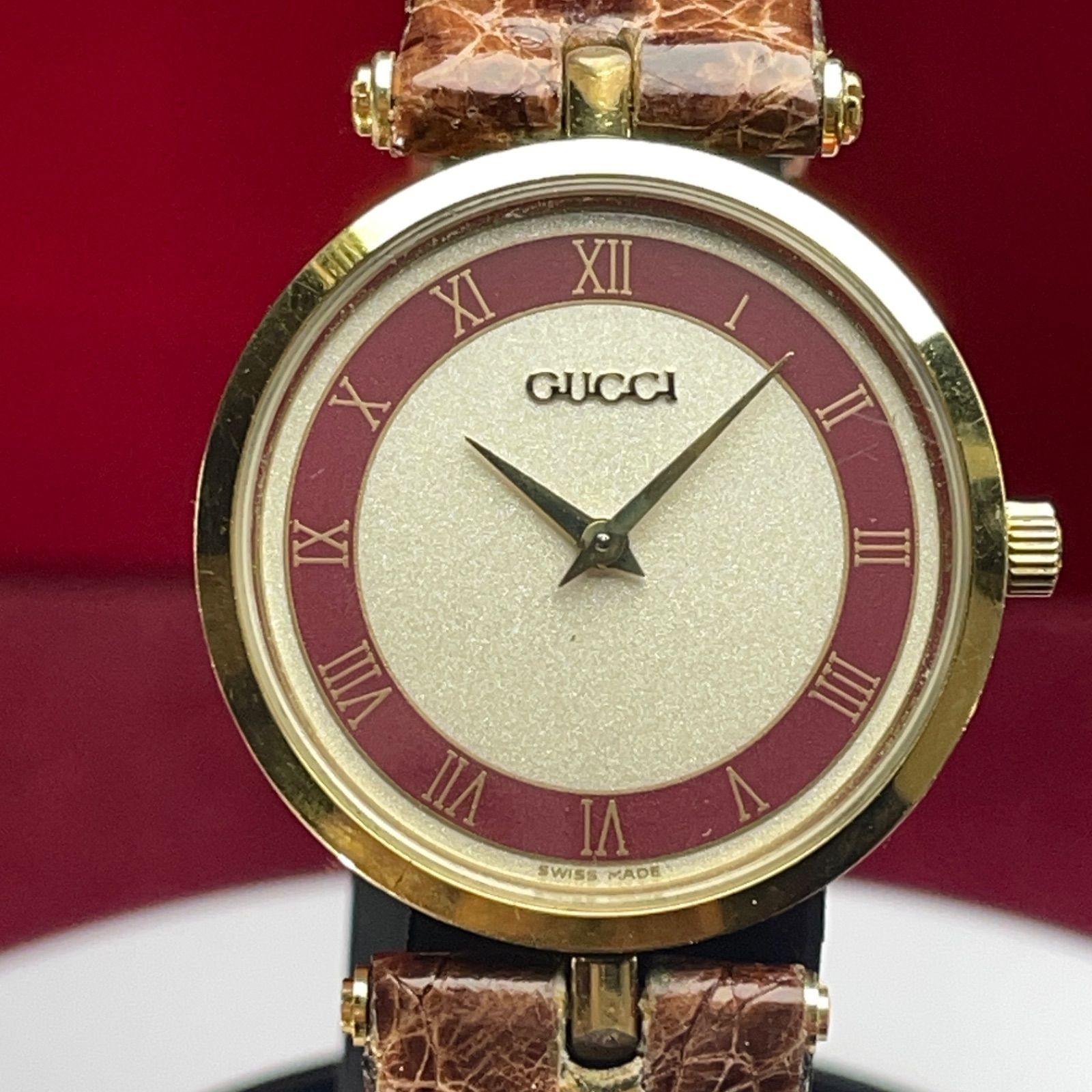 90s VINTAGE GUCCI シェリーライン クォーツ 電池換済 スイス製 - メルカリ