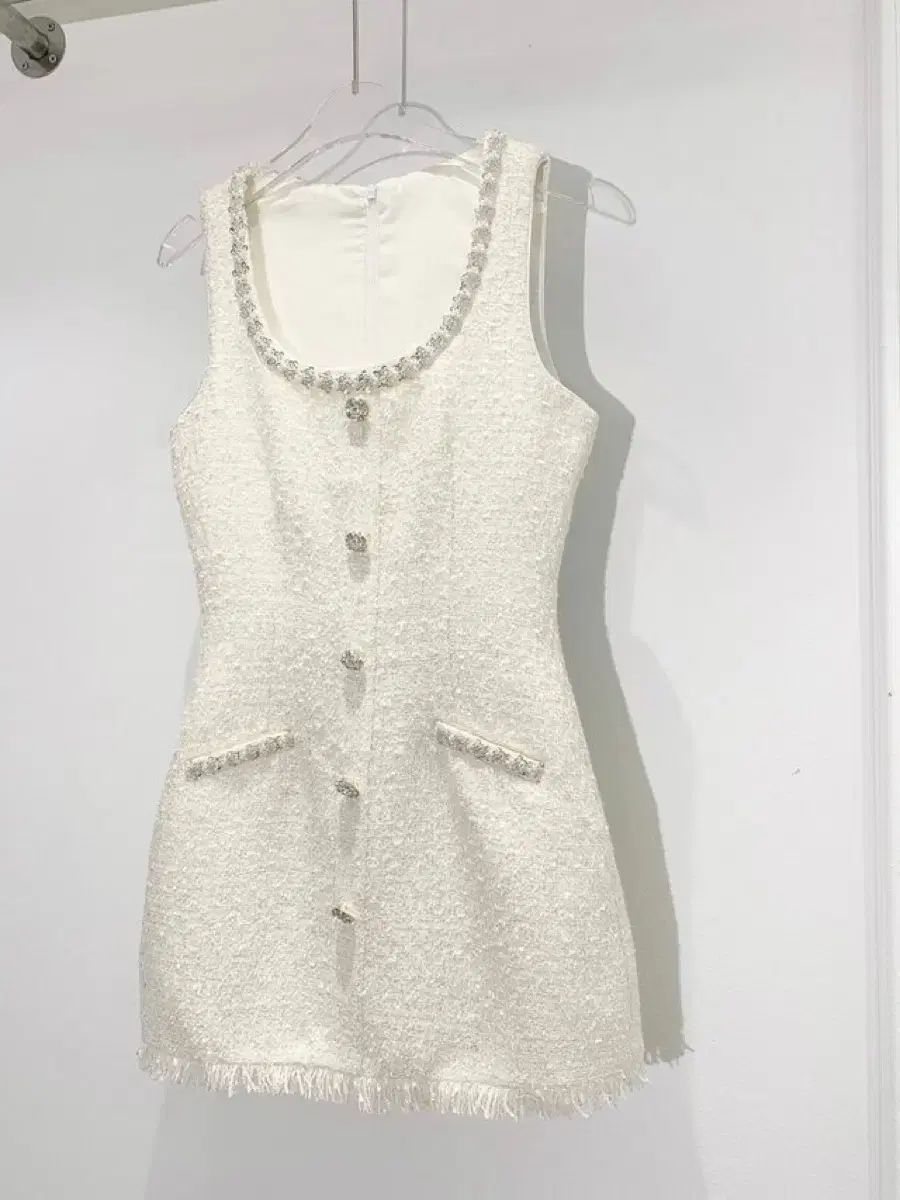 ツイードキュービックワンピース 衣類 ゲストルック ラウンジルック ジェル sml