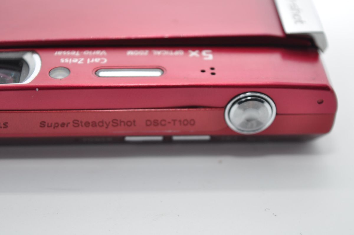 SONY デジタルカメラ Cyber-Shot(サイバーショット) T100 レッド DSC 