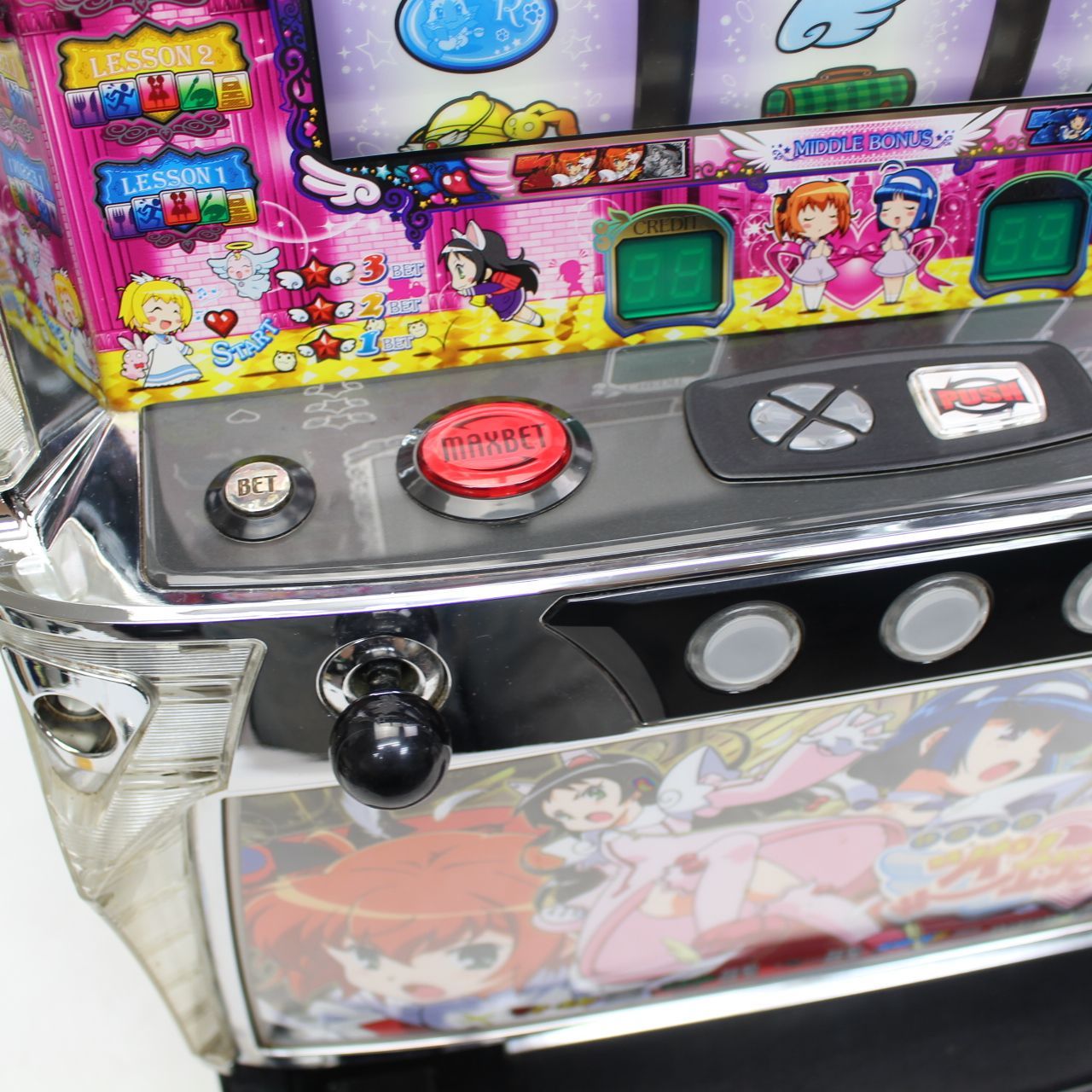 □スロット実機 ツインエンジェル3 コイン不要機付□