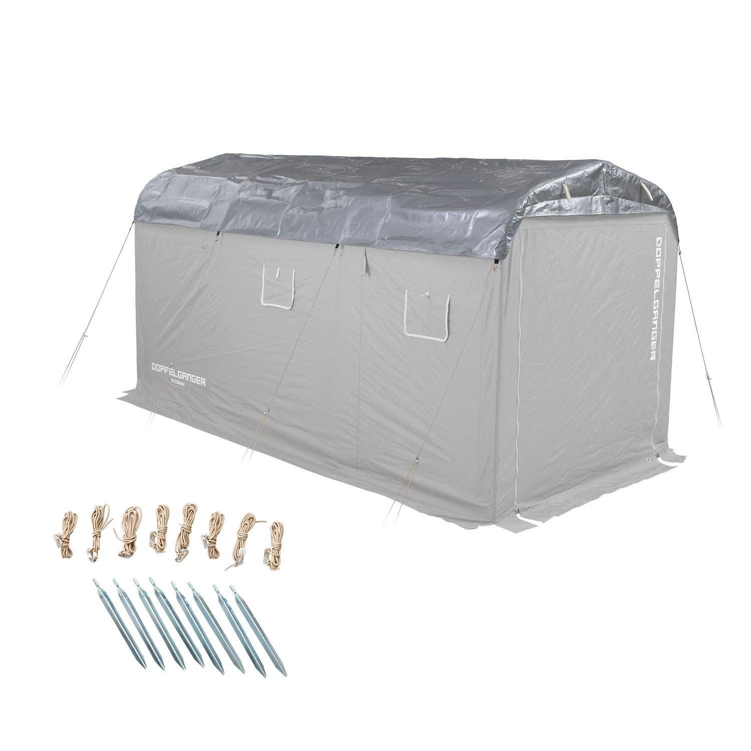 ドッペルギャンガー バイクガレージDCC330XL用UV耐候ルーフ 保護カバー DCC585-SL