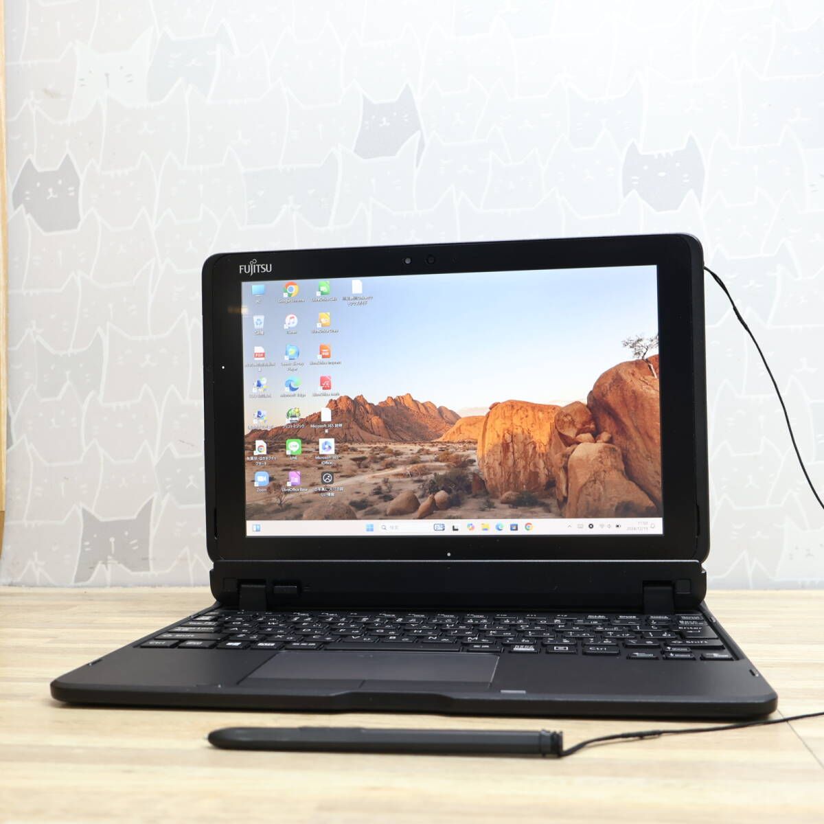 タッチパネル美品SSD128GBカメラ TypeC 高解像度 ノートPC248