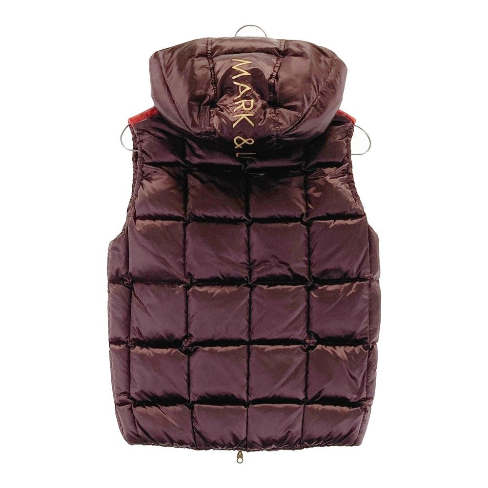 サイズ S MARK-LONA マークアンドロナ 2WAY フード付き ダウンベスト ブラウン系 240101516167 ゴルフウェア レディース ストスト