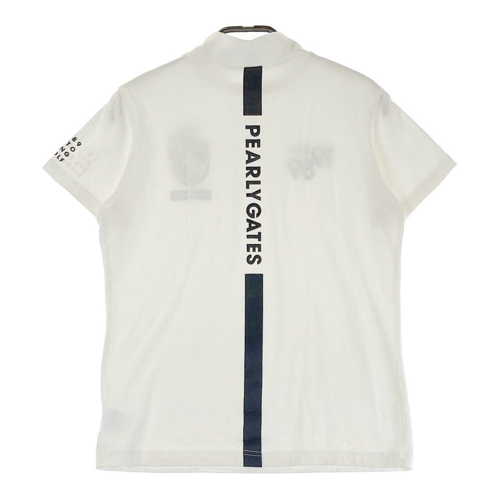 サイズ：1 PEARLY GATES パーリーゲイツ  モックネック 半袖Tシャツ  オレンジ系 [240101414411] ゴルフウェア レディース ストスト サイズ：1 PEARLY GATES パーリーゲイツ モックネック 半袖T
