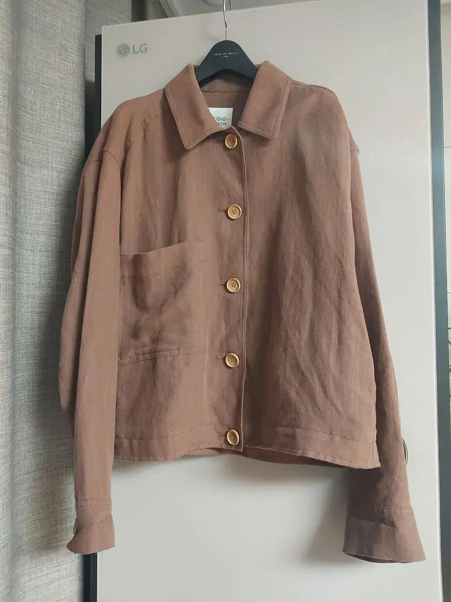 トムボーイスタジオ リネン ポケット1つ ブルゾン