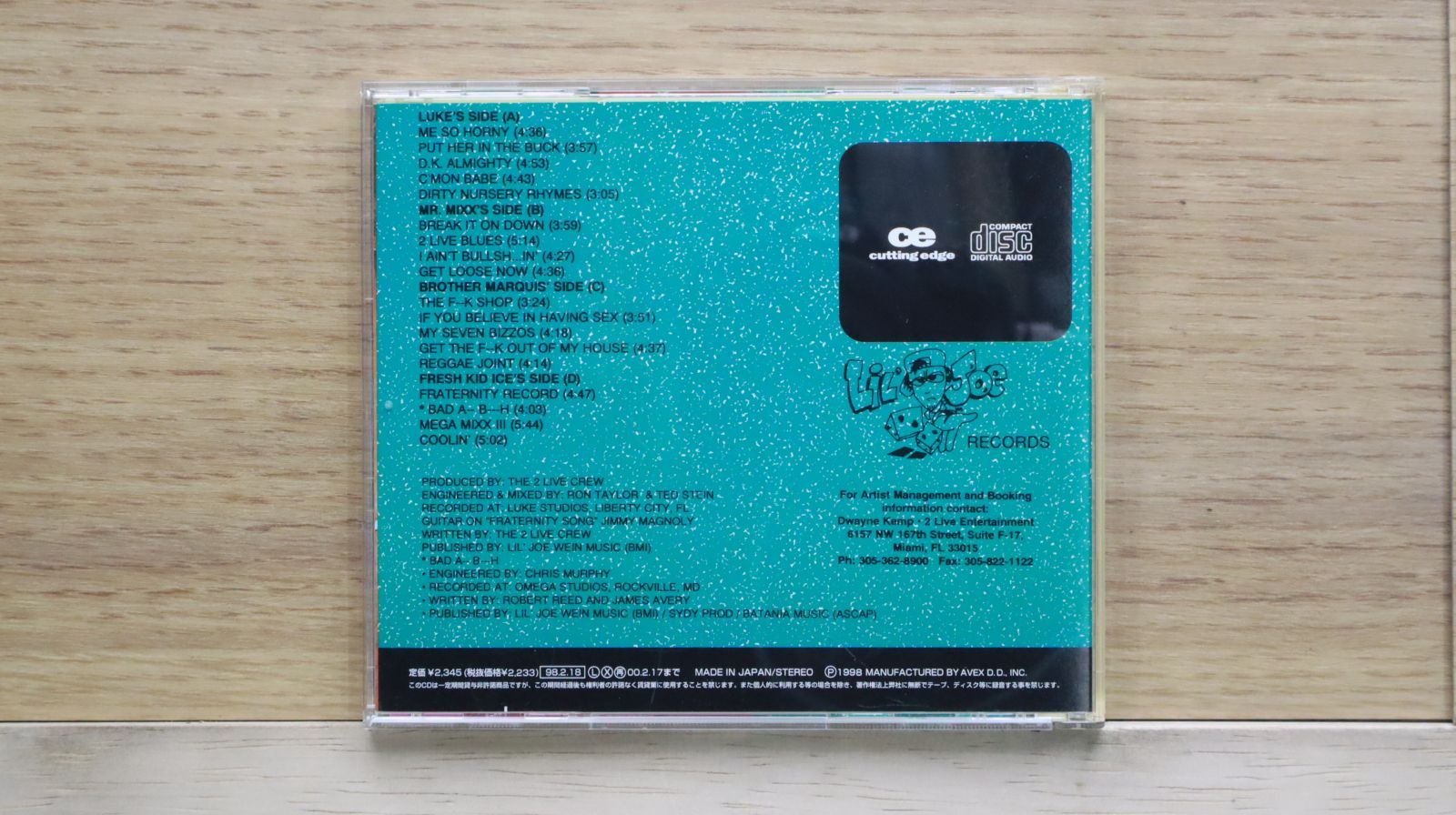 国内盤CD☆2ライブ・クルー/2 Live Crew□ アズ・ナスティ・アズ・ゼイ 