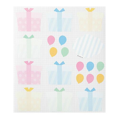 まとめ ミドリ 色紙用シール 大きな プレゼント柄 82355 ×30セット