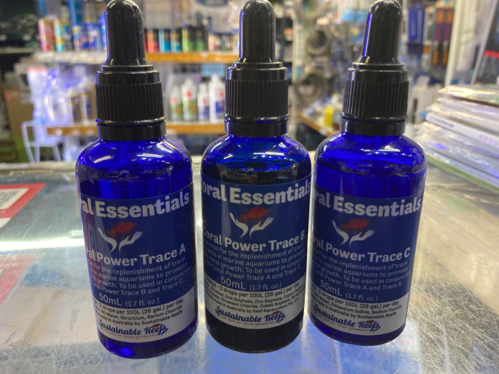 Coral Essentials 微量元素 TraceA B C各50ml