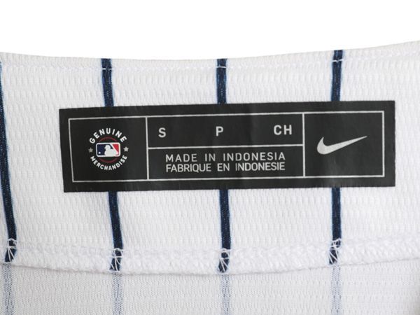 NIKE - ヤンキース ベースボール シャツ メンズ S / MLB オフィシャル ナイキ スウッシュ 大リーグ ユニフォーム ゲームシャツ 半袖シャツ 重ね着 お得なクーポン配布中!】 ヤンキース ベースボール シャツ