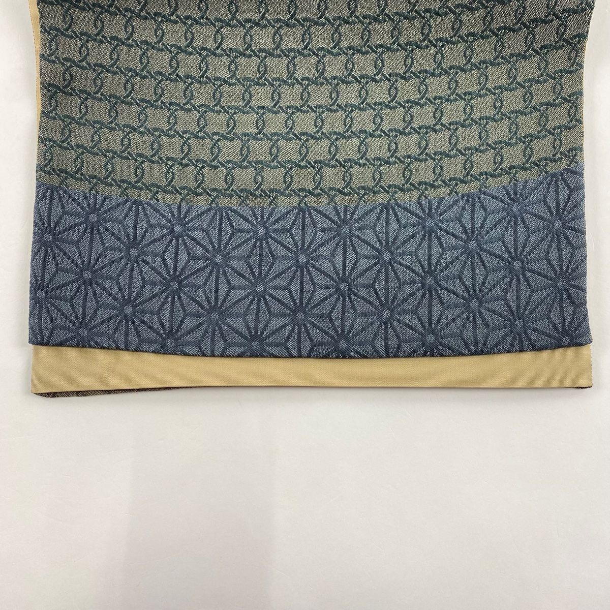 専用帯1879 ●高級 正絹 夏帯 袋帯 麻の葉 帯1879 ○高級 正絹 夏帯 袋帯 麻の葉 - メルカリ