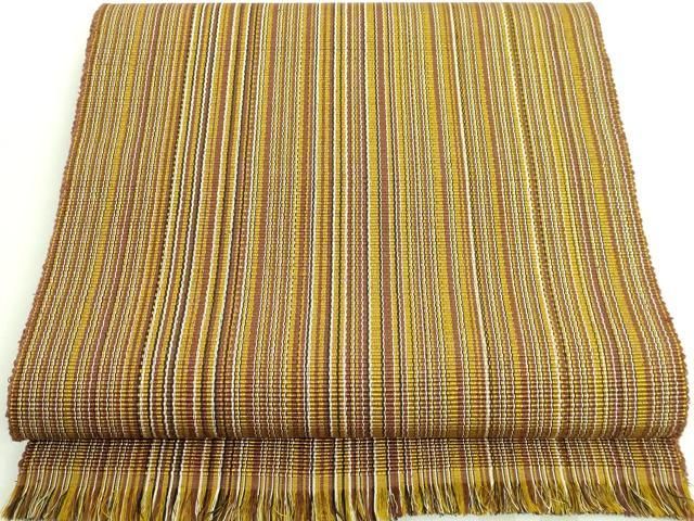 平和屋着物■極上　本場黄八丈　紬　一重帯　縞　逸品　DZAA8813kh5 平和屋着物□極上 本場黄八丈 紬 一重帯 縞 逸品 DZAA8813kh5 - メルカリ