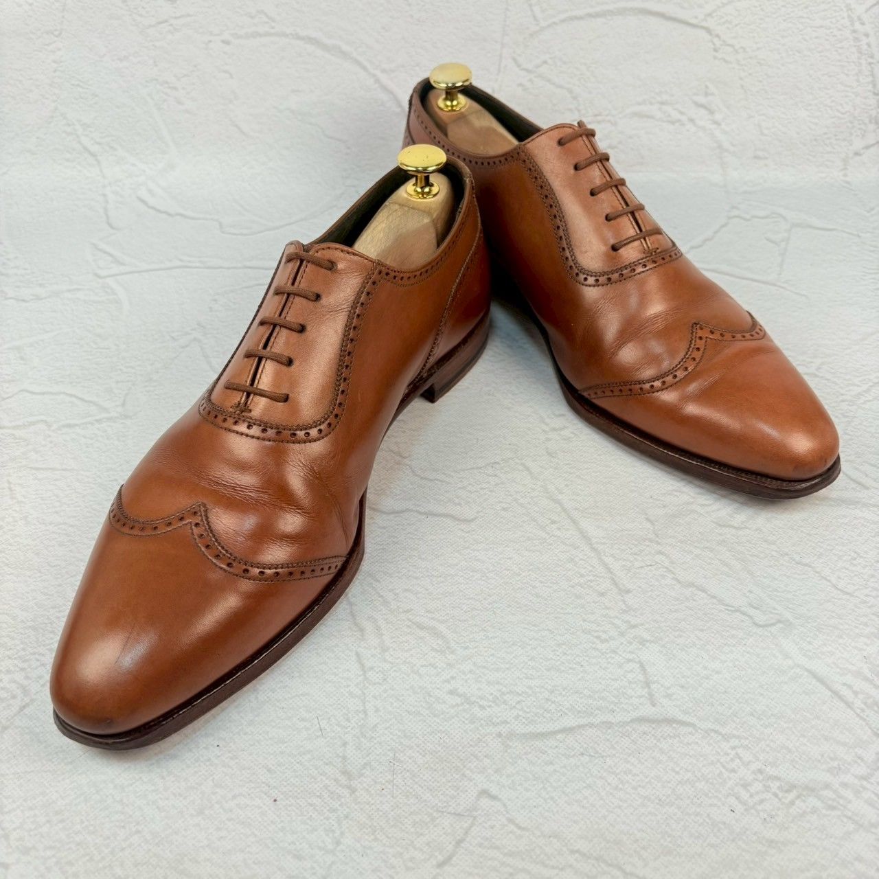 CROCKETT&JONES ウィングチップ ビジネスシューズ 英国製 7.5