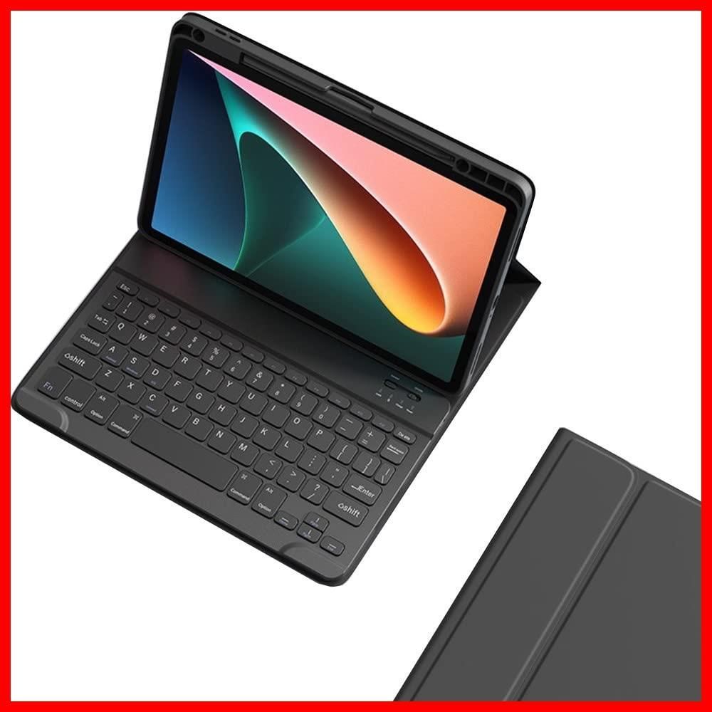 【速発送】 5 4 キーボードケース  充電対応 上側収納   11 第 4 3 2 1 世代 キーボード カバー マグネット 分離式 アイパッド  109インチ カラーキーボード 取り外し可能 女性向け かわいい 黒