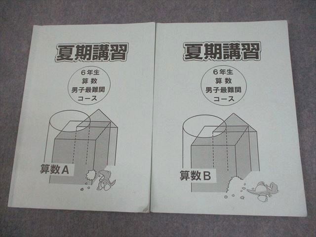 浜学園小6夏期講習☆算数　男子最難関と灘コースセット 浜学園 小6 算数A/B 男子最難関コース 夏期講習 2023 計2