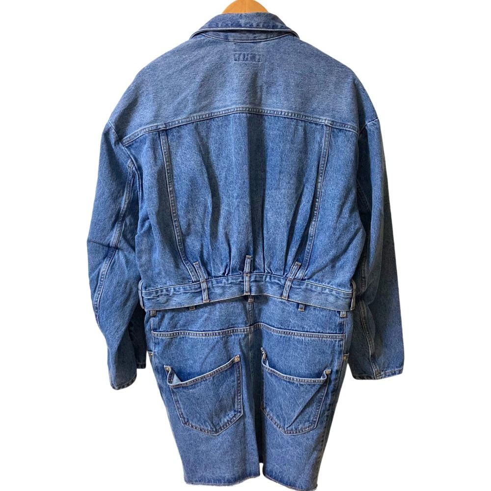 24SS MAISON SPECIAL メゾン Multiway Denim Coat デニムコート 21241165801 サイズF インディゴ レディース 古着