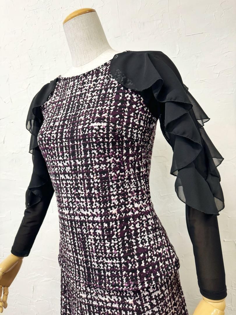 注文 【パーティーに！】新品Mサイズ シックパープル×黒ドット