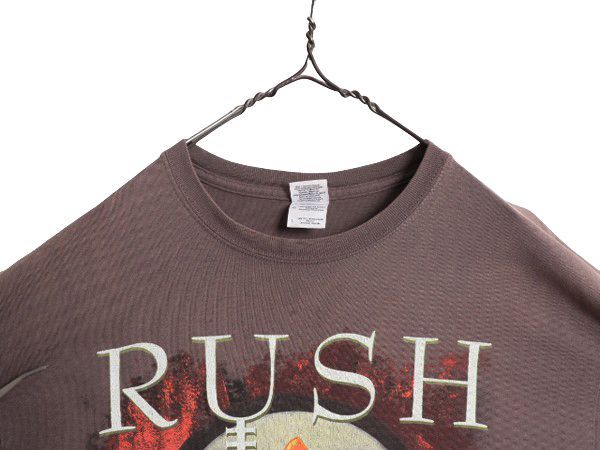 Rush タイムマシンツアー2011TシャツバンドT 希少 RUSH 2011 タイムマシーン ツアー 半袖Tシャツ 黒 XL