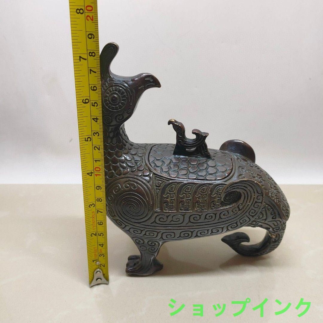 銅器 鳥尊 酒器 装飾品 現代工芸品美術品 置物 銅器 鳥尊 酒器 装飾品 現代工芸品美術品 置物 - メルカリ