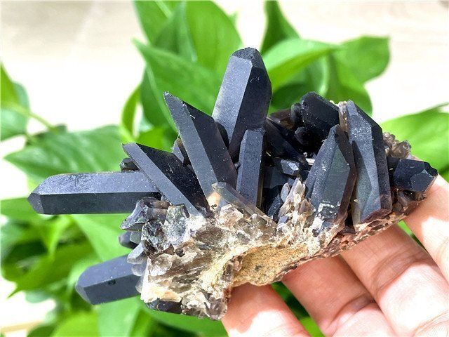 AAA級【魔除け】◇天然モリオン(黒水晶）クラスターYTHB86C6