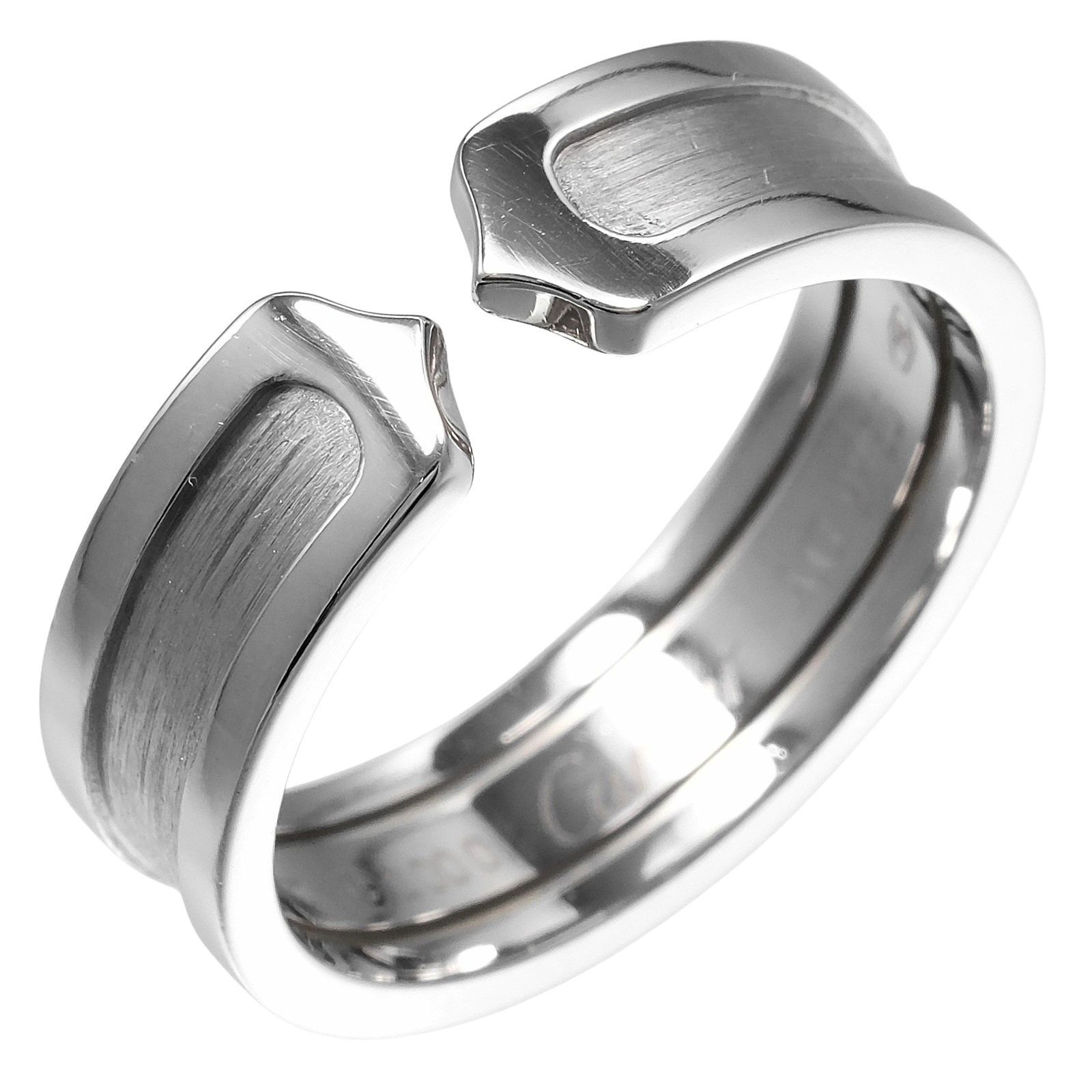 CARTIER カルティエ 2C K18ホワイトゴールド 19.5号 メンズ 9.18g リング 指輪