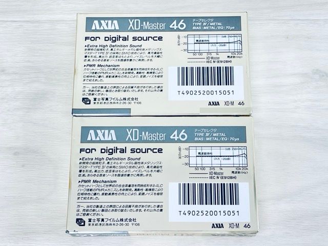 新品未開封 カセットテープ 2本セット AXIA XD-Master 46 メタル 新品未開封 カセットテープ 2本セット AXIA XD-Master 46 メタル