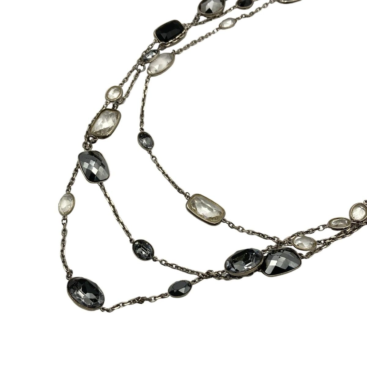 SWAROVSKI スワロフスキー チョーカー - シルバー×黒×クリア