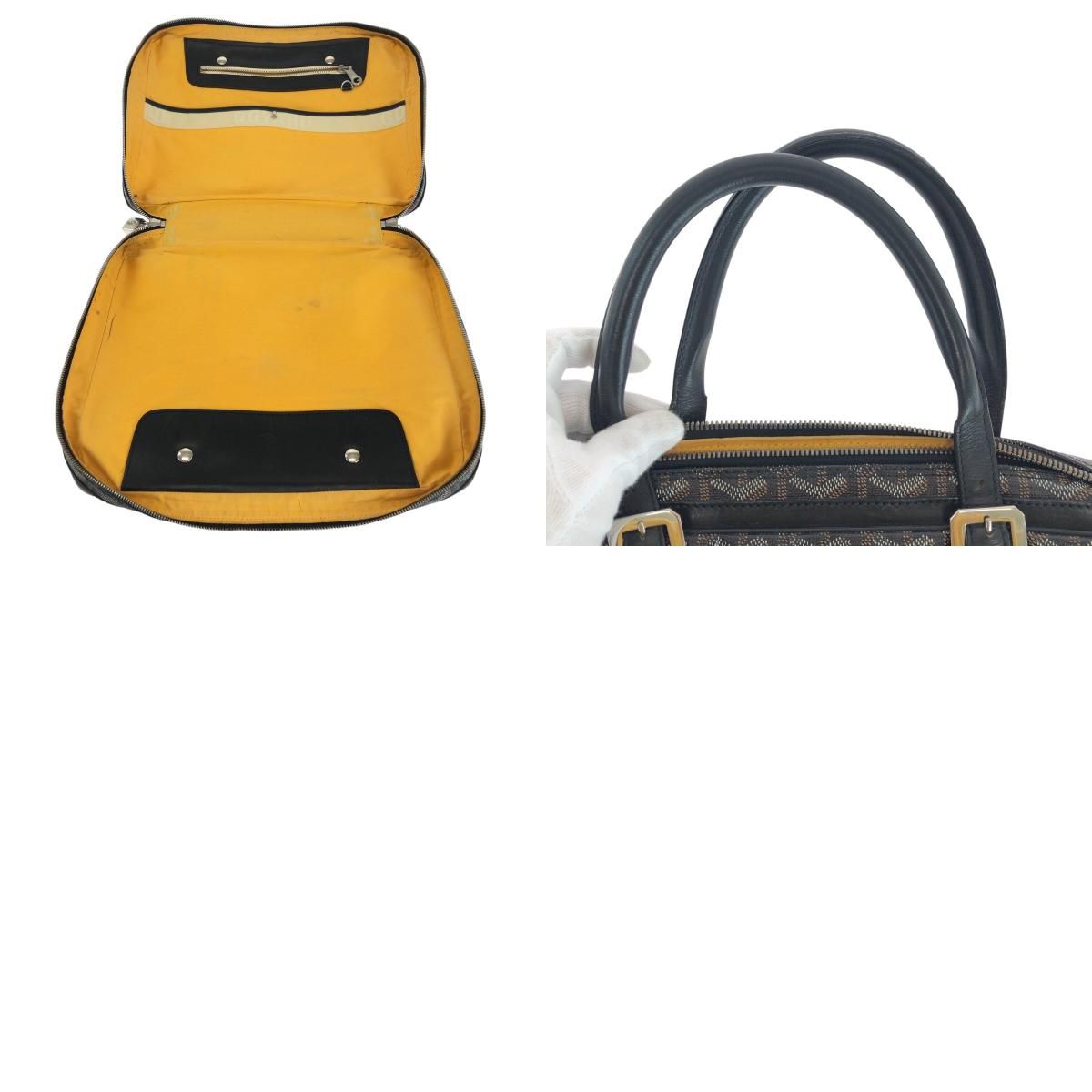 GOYARD ゴヤール アンバサード PM ブラック 黒 イエロー シルバー金具