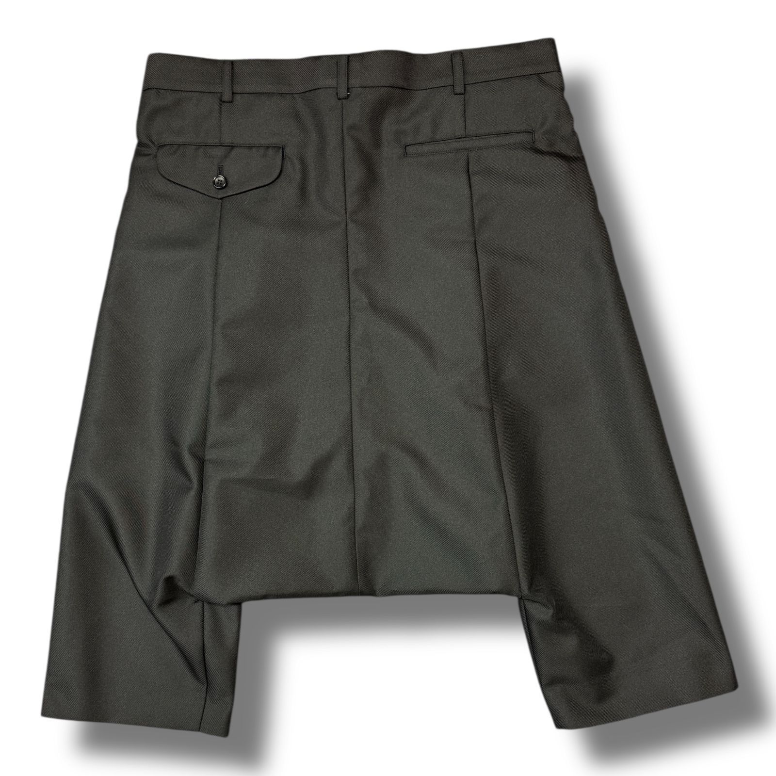 参考上代61600円 COMME des GARCONS HOMME PLUS 25SS polyester twill sarouel pants ポリエステルツイルサルエルパンツ コムデギャルソンオムプリュス PO-P038 ブラック M 98745A3