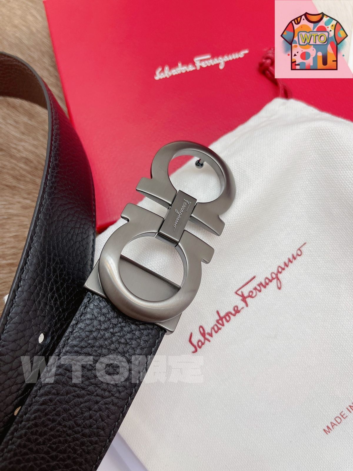 今日特価】Ferragamo フェラガモ レザーベルト-2 - メルカリ