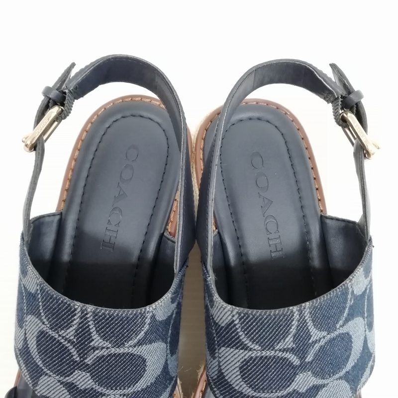 コーチ COACH KAMI DENIM WEDGE C3835 サンダル