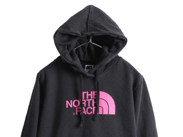 お得なクーポン配布中!】 ノースフェイス プリント スウェット フード パーカー レディース L / 古着 The North Face プルオーバー  裏起毛 トレーナー アウトドア 黒 - メルカリ