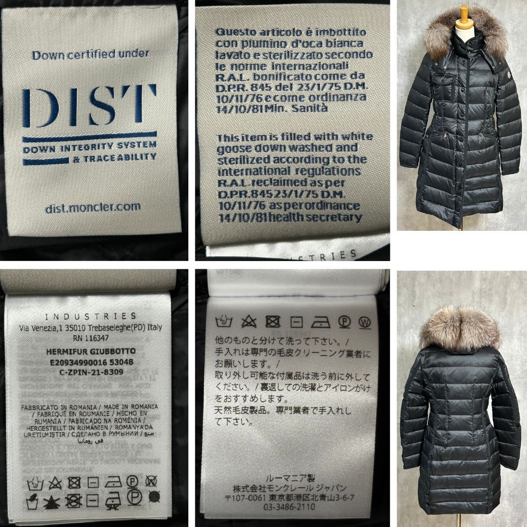 ☆新品未使用タグ付き・本物保証☆ MONCLER HERMIFUR Fox fur ダウン 
