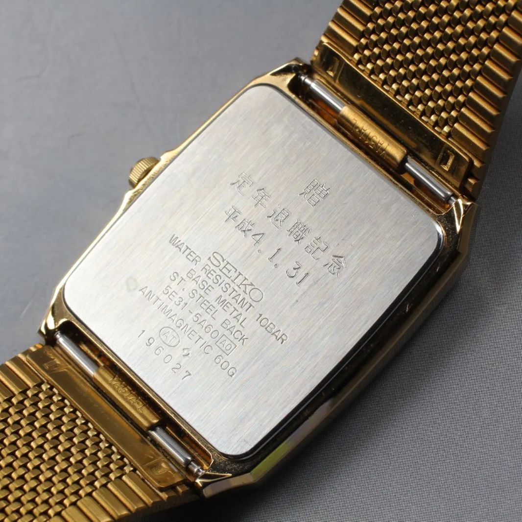 81【美品 稼働品】Vintage 1991 SEIKO SPIRIT 5E31-5A60 29mm