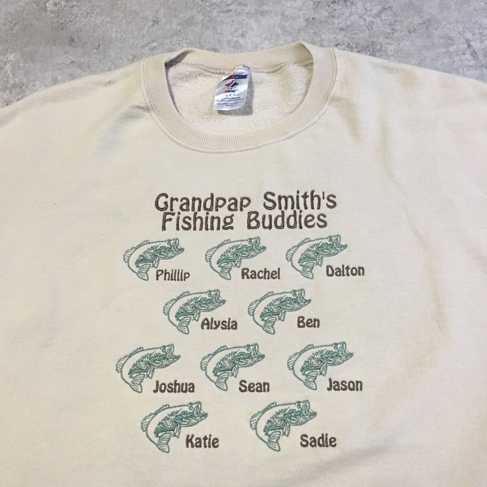 00s JERZEES Black Bass Grandpap Smith's Fishing Buddies Embroidered  Sweatshirt ジャージーズ ブラックバス 刺繍スウェット - メルカリ