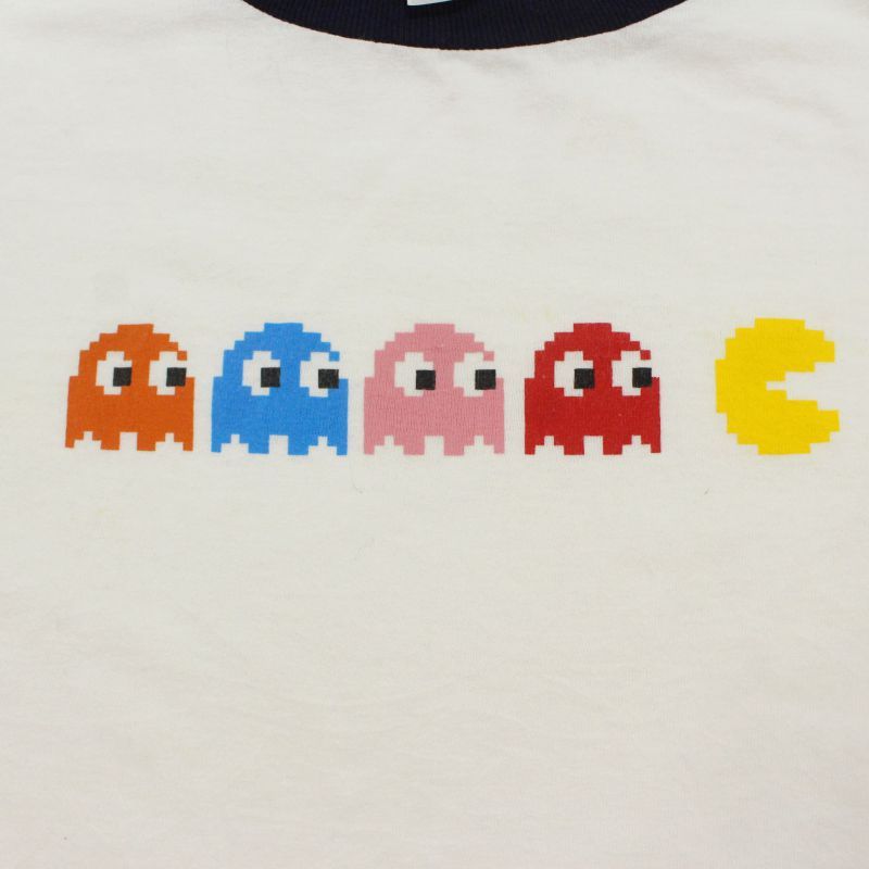 00s パックマン PACMAN Anvil リンガーTシャツ メンズ 表記XLサイズ