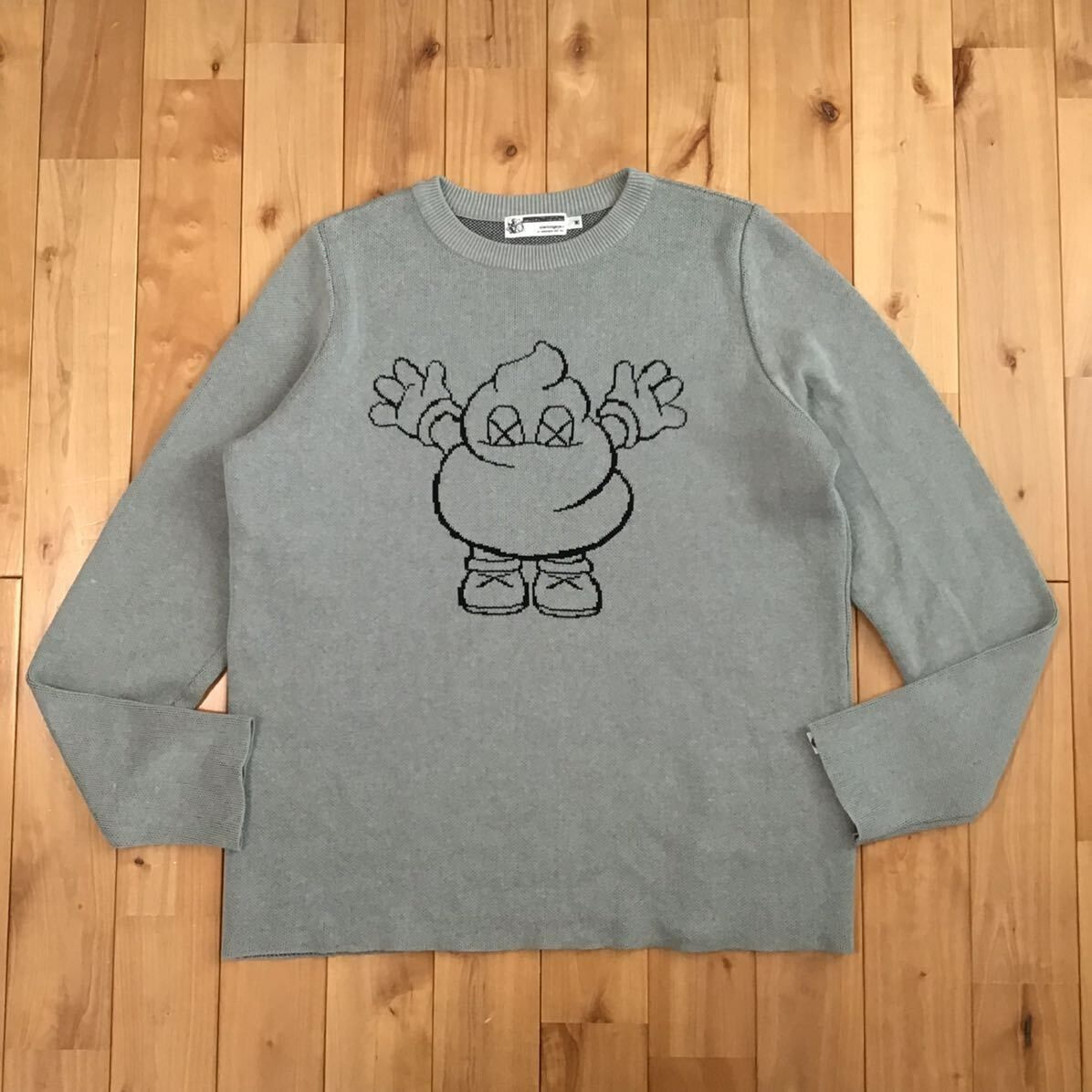 ☆激レア☆ BAPE × KAWS WARM REGARDS ニット セーター Mサイズ a bathing ape カウズ うんち エイプ ベイプ  アベイシングエイプ NIGO - メルカリ