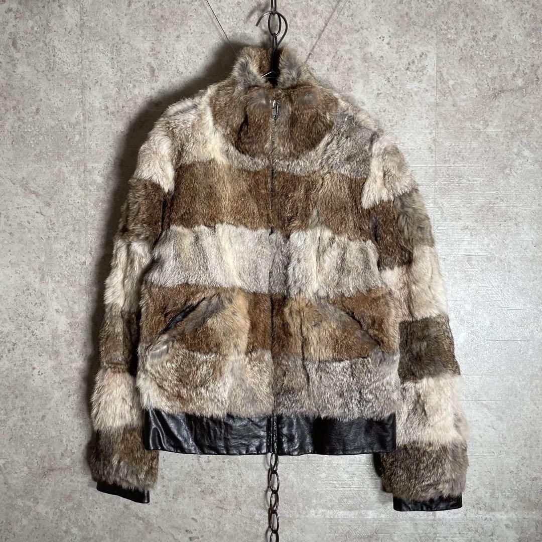 MERVEILLE H. ラビットファージャケット ピッグレザー 成人式 メルベイユアッシュ