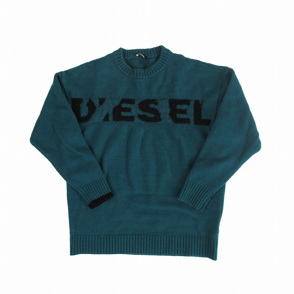 ディーゼル DIESEL ロゴ ニット セーター クルーネック 長袖 ウール 