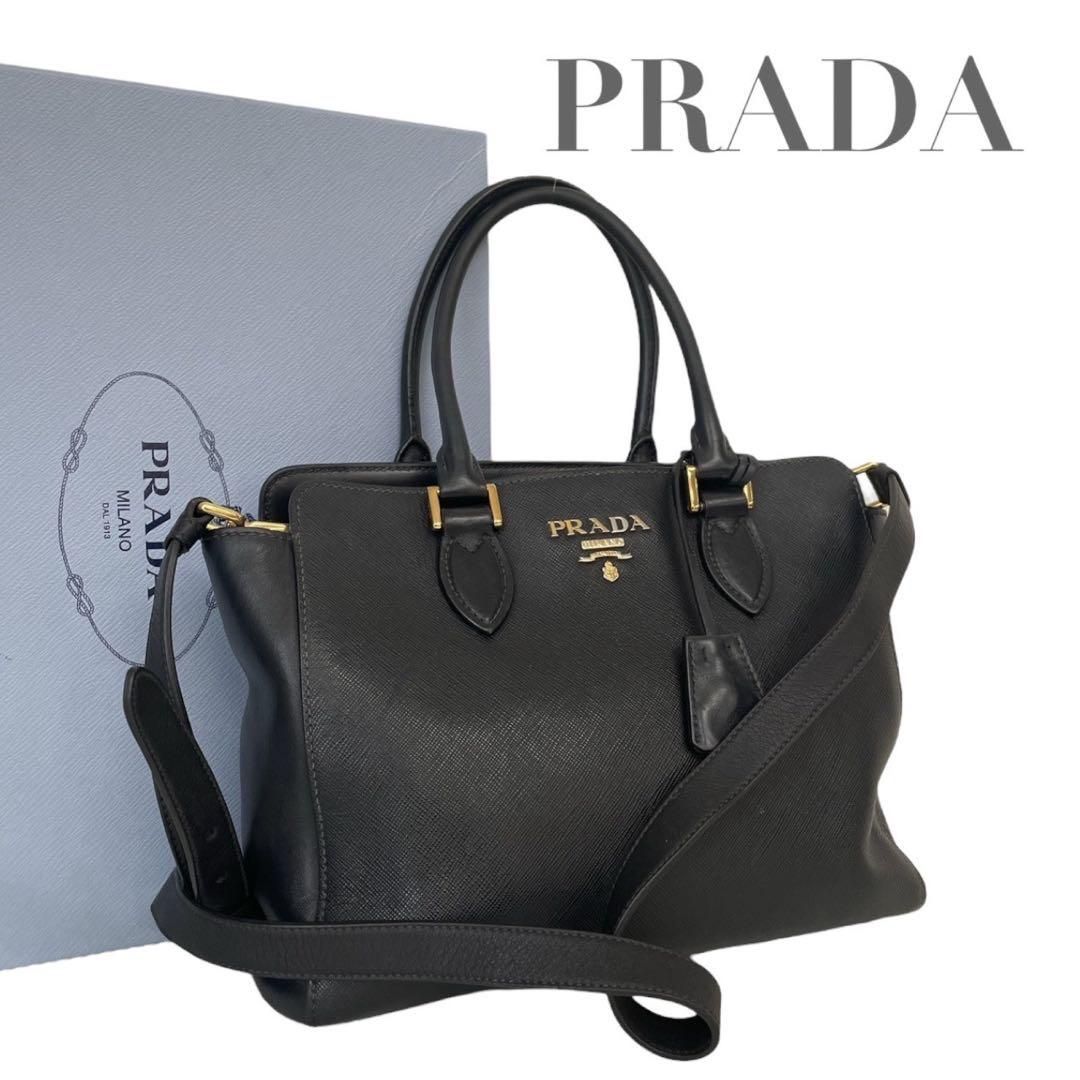 価格交渉/質問大歓迎♪】極美品 希少 PRADA プラダ サフィアーノ