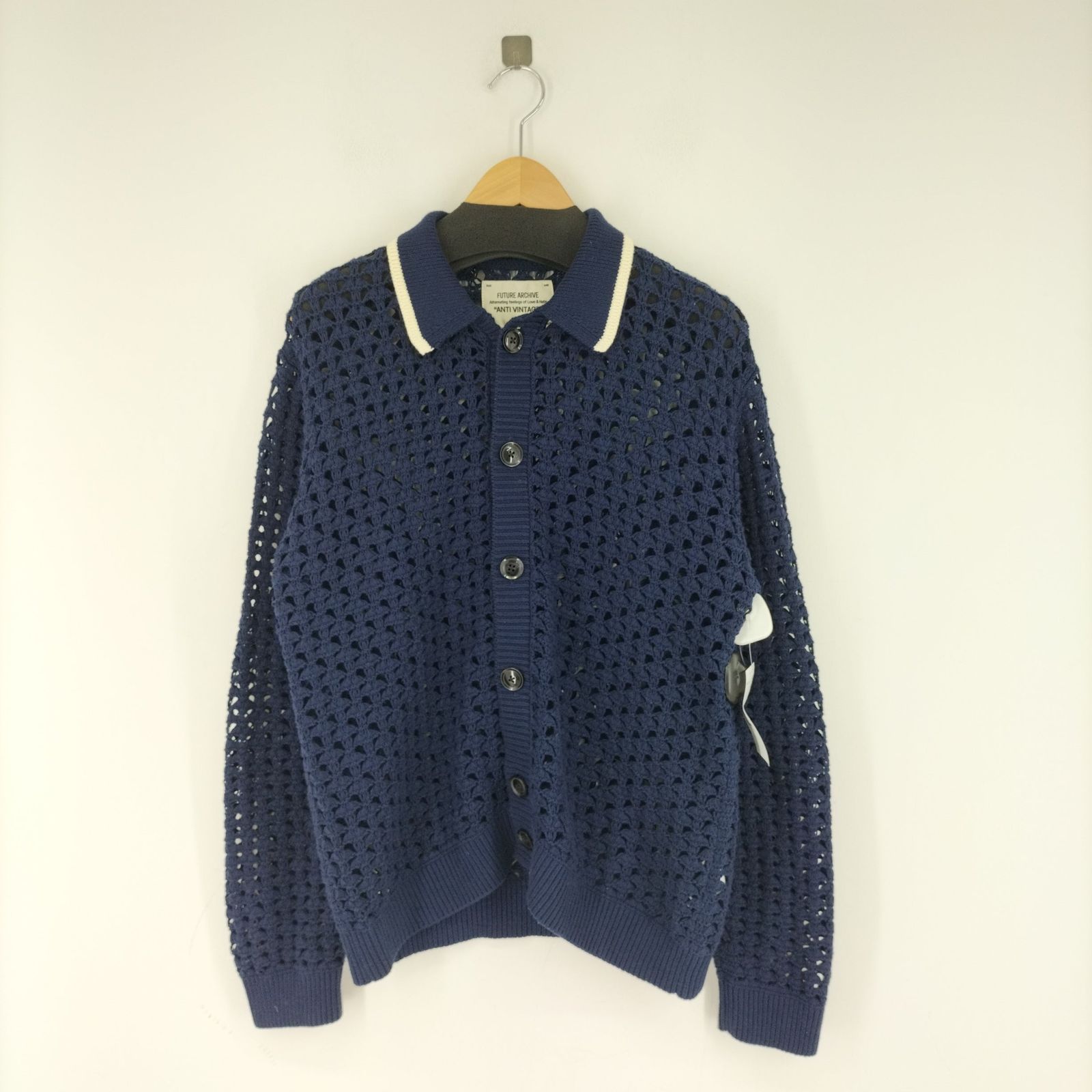 ビームス BEAMS FUTURE ARCHIVE ANTI VINTAGE MESH KNIT SHIRT メンズ 