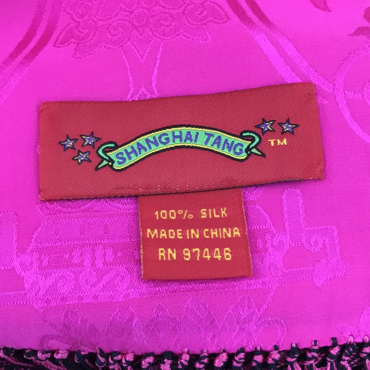◆極美品◆上海灘 Shanghai Tang シャンハイタンストールマフラー Shanghai Tang(シャンハイタン) ストール(ショール)美品