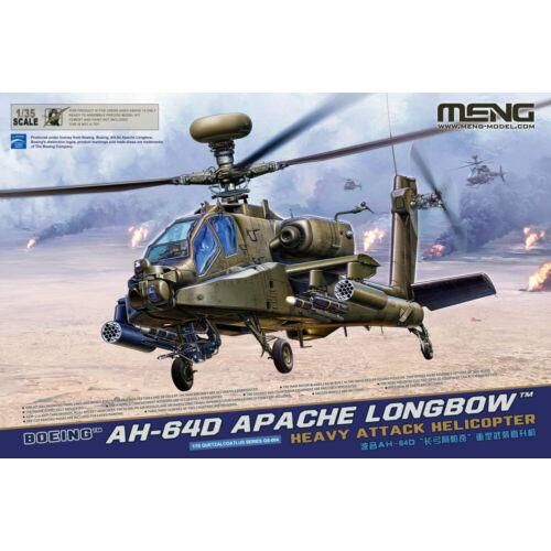 MENG MODEL モンモデル1|35 QS-004 ボーイング AH-64Dアパッチ ロングボウ戦闘ヘリコプター スケールモデル ミリタリープラモデル 模型