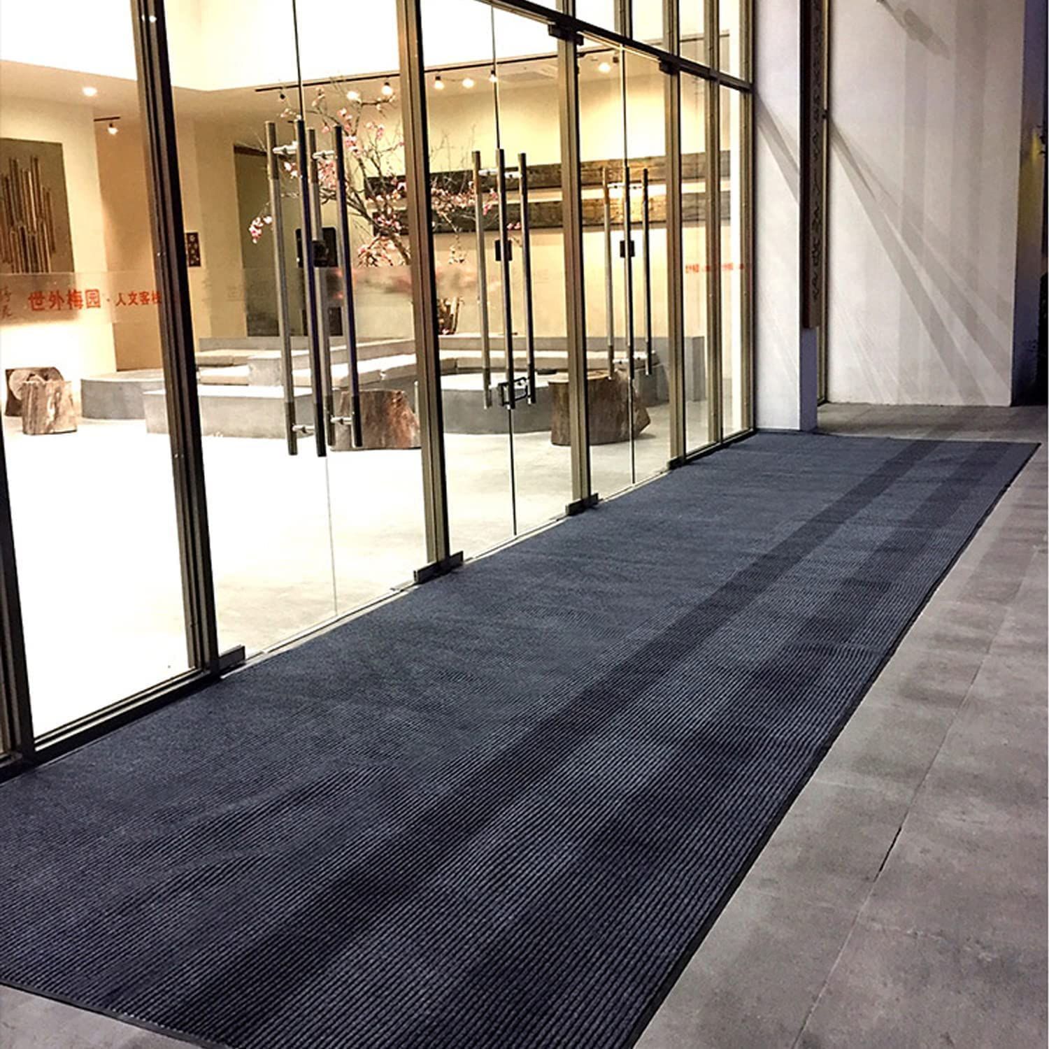 uyoyous 玄関マット 90cm×300cm 泥落としマット 業務用 滑り止めマット ドアマット 屋外 室内 キッチンマット 家庭用 マル