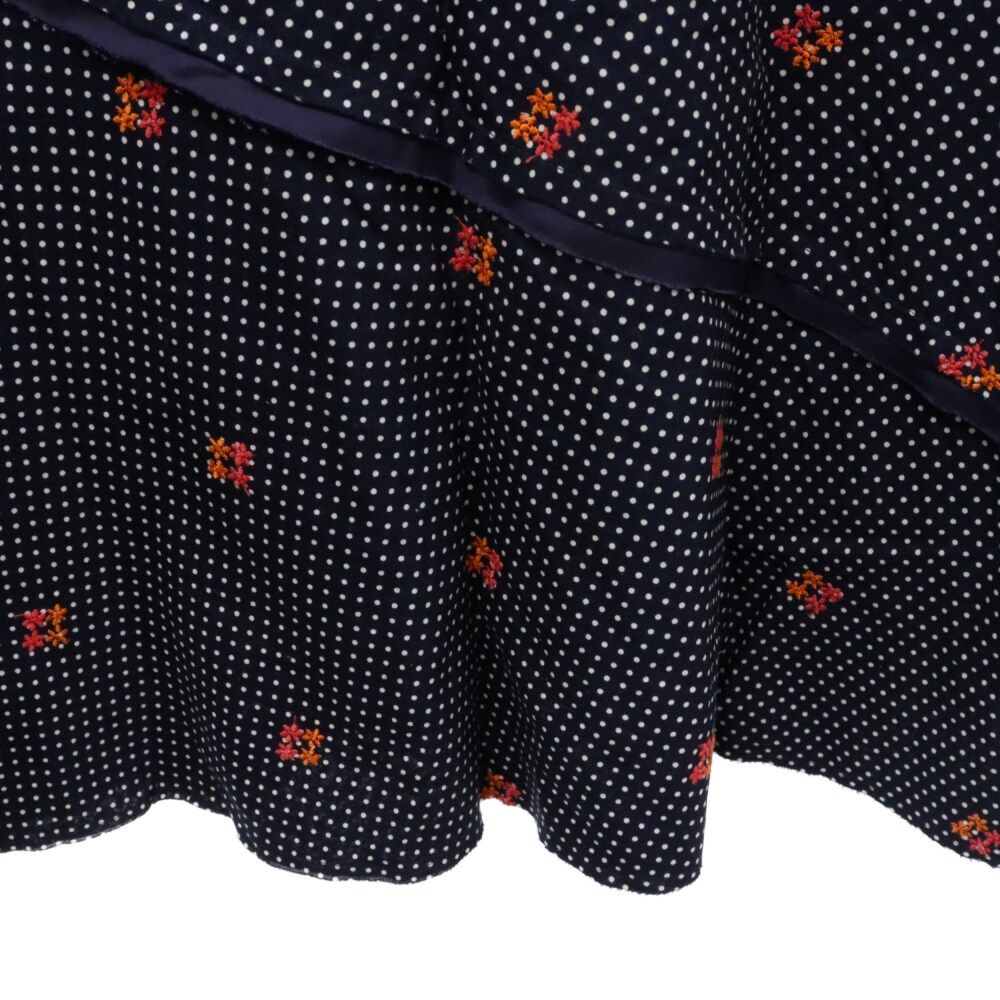 ジュンヤワタナベ　コムデギャルソン　ドット刺繍　　ロングスカート　フリーサイズ JUNYA WATANABE COMME des GARCONS (ジュンヤワタナベ