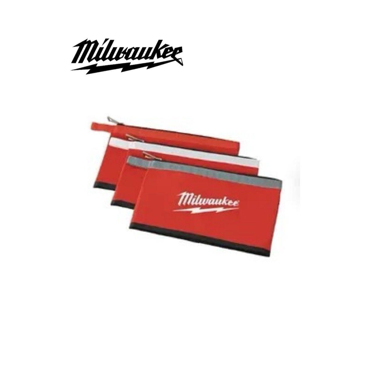 新入荷!! 日本未発売 Milwaukee ミルウォーキー 48-22-8193 ジッパーポーチ3個