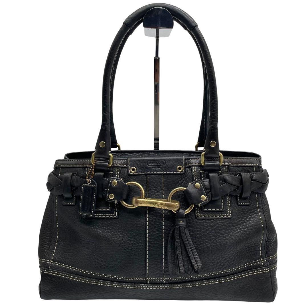 美品　コーチ　ハンドバッグ　黒　レザー　ハンプトンズ　COACH　e2 楽天市場】【バッグ】COACH コーチ ハンプトンズ ショルダー