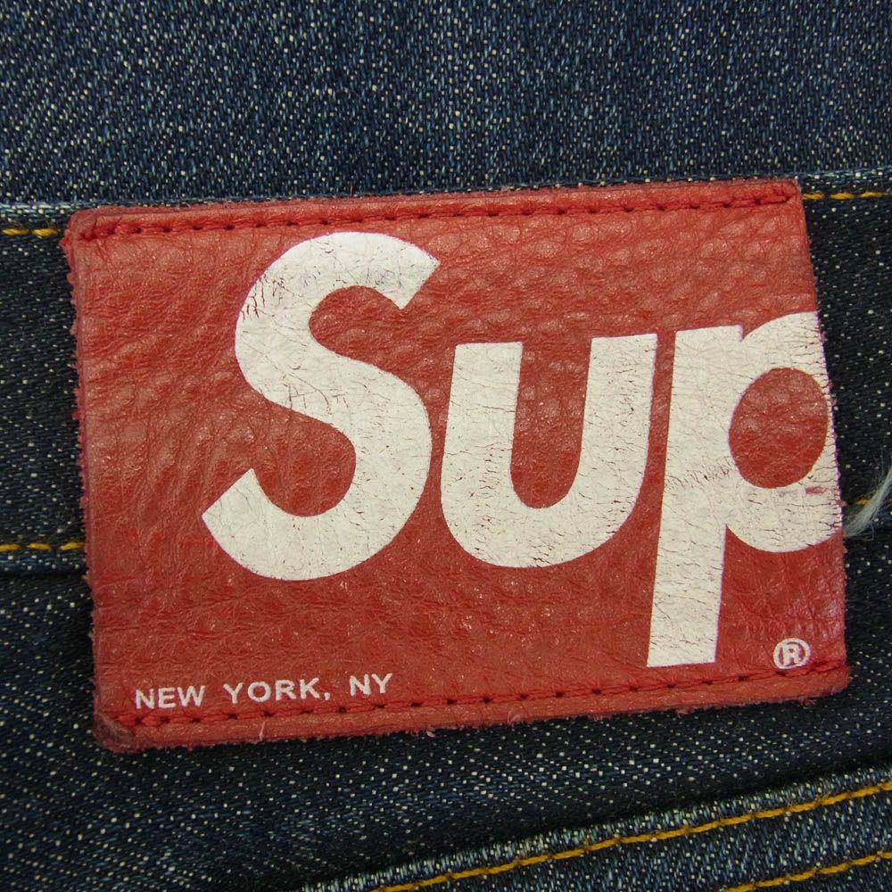 Supreme シュプリーム ストレート セルビッジ デニム パンツ