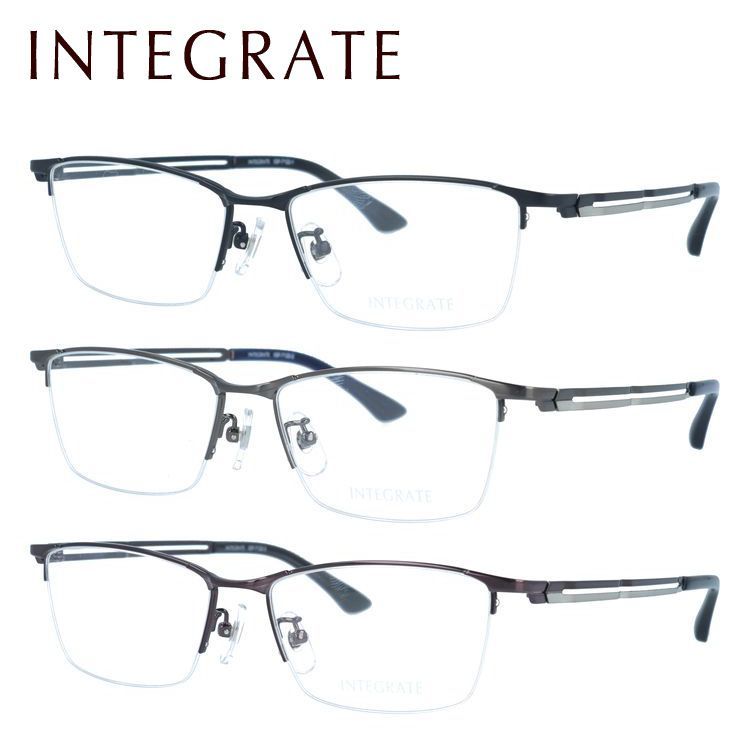 インテグレート メガネフレーム 伊達メガネ アジアンフィット（フル