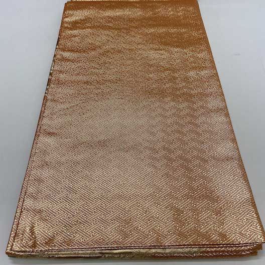 【袋帯】中古 帯 礼装 正絹 結婚式 入学式 卒業式 リサイクル オレンジ 銅 金 鹿   438cm   G406 袋帯】中古 帯 礼装 正絹 結婚式 入学式 卒業式 リサイクル オレンジ