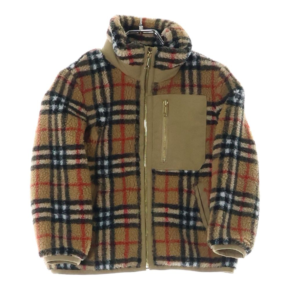 BURBERRY (バーバリー) ノヴァチェック フリース ボア ジャケット